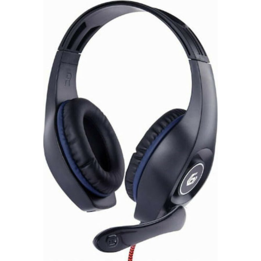 GEMBIRD GAMING HEADSET WITH VOLUME CONTROL PC/PS4 BLUE-BLACK