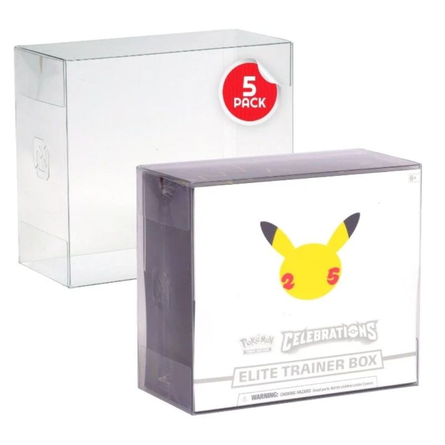Evoretro PET Protector For Pokemon Elite Trainer Box (5-pack)