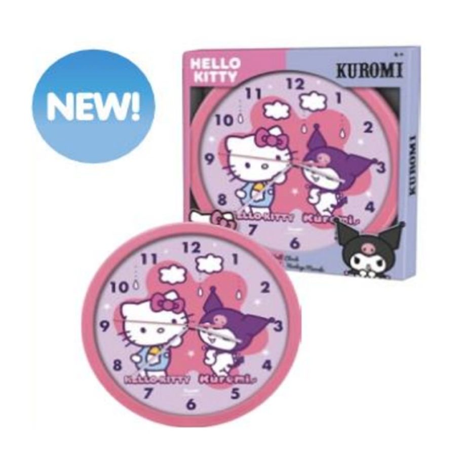 Peershardy ρολόι τοίχου HELLO KITTY and KUROMI - Wall Clock
