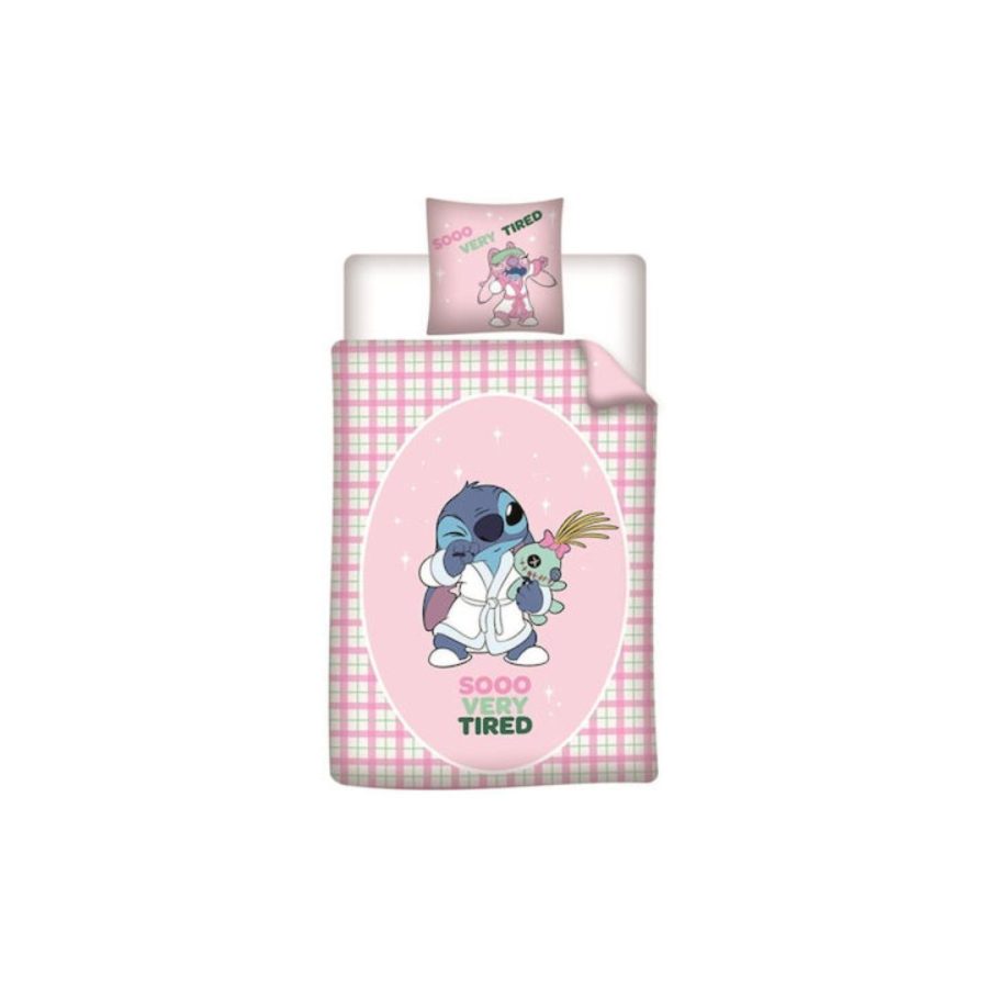 AyMax Παπλωματοθήκη Lilo & Stitch - Sooo Very Tired - Duvet Cover 140x200cm + 65x65cm