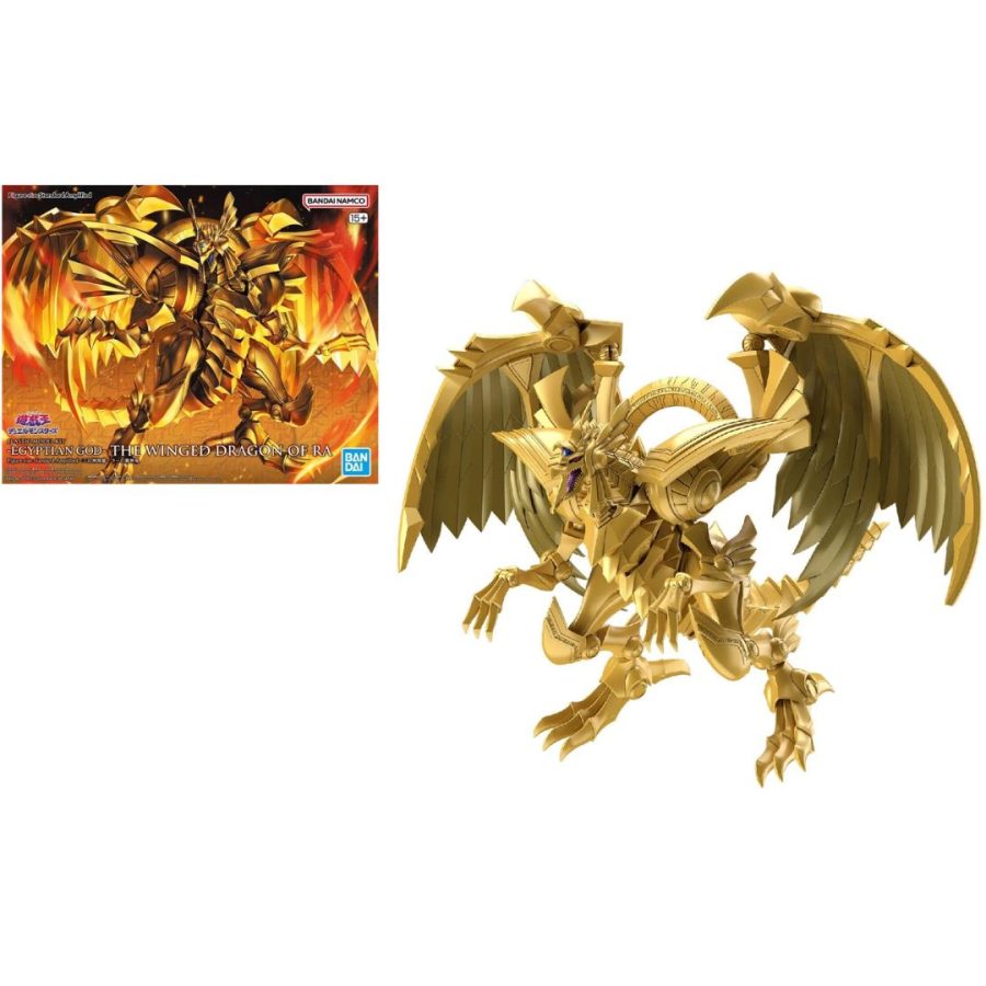 Bandai Model Kit Yu-Gi-Oh! Amplified Winged dragon of Ra Figure-rise stand. - Model Kit