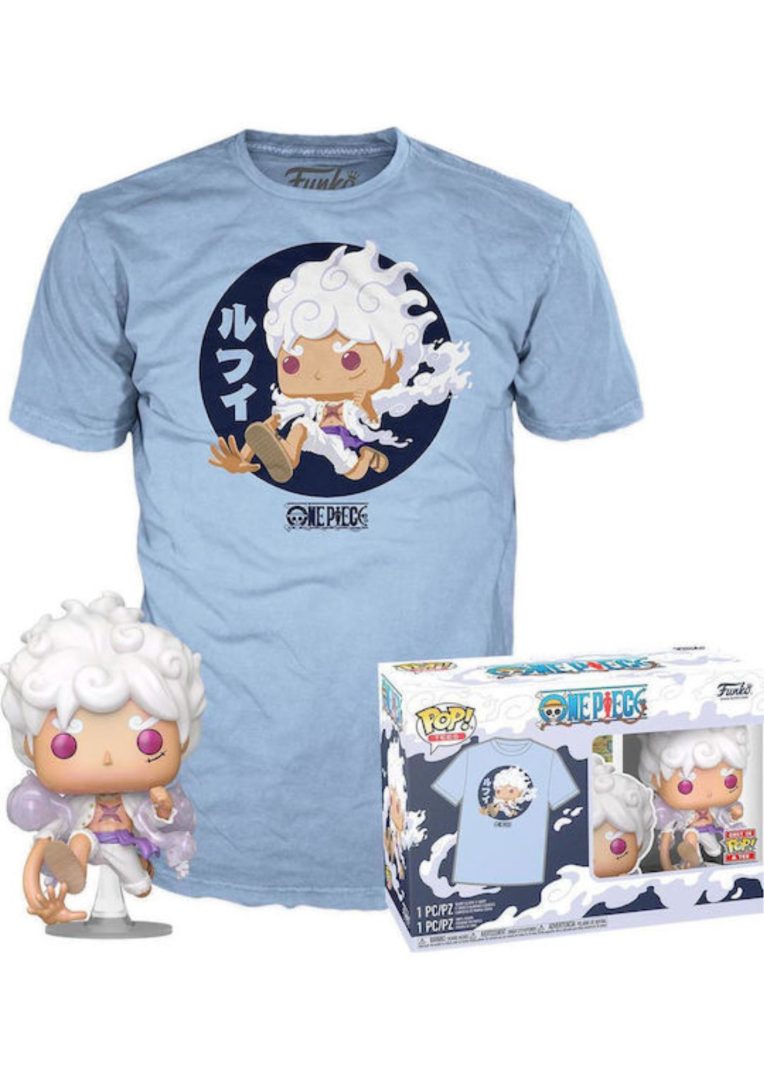 Funko Pop! & Tees: One Piece - Luffy Fifth Gear Vinyl Figure & T-Shirt (S)