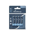 MediaRange Premium Alkaline Batteries Mignon AA|LR6|1.5V Pack 4 (MRBAT104)