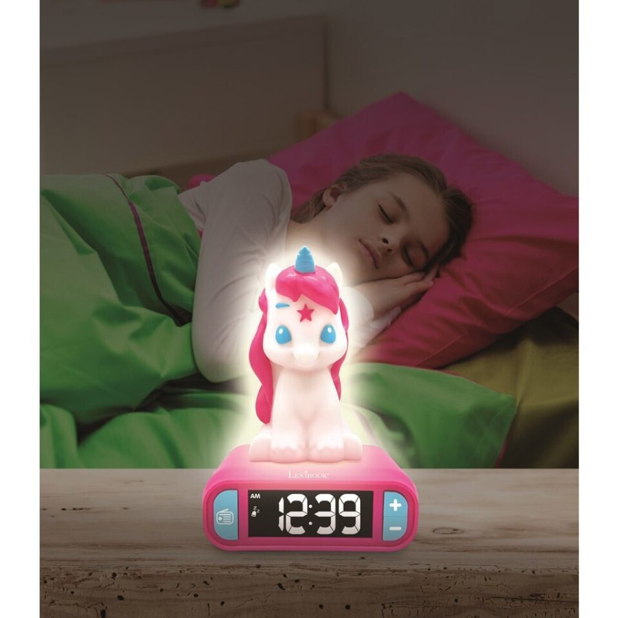 Lexibook Ξυπνητηρι με Φωτισμο Unicorn Alarm Clock w. Night Light (RL800UNI)
