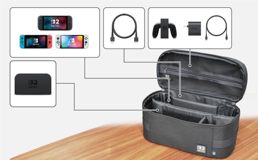 Hori Θηκη Carry Case Compact Carry All  για  Switch 2 / Switch OLED / Switch Dark Grey