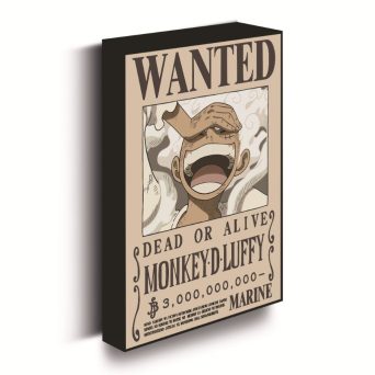 Pyramid One Piece - Luffy Gear 5 Wanted - Light Canvas 40X30 Cm