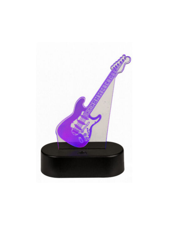 Out of the Blue 3D λάμπα Κιθάρα πλαστική 18Χ12cm με καλώδιο USB (Led Light)