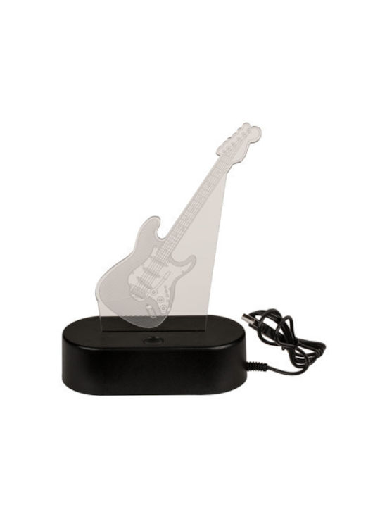Out of the Blue 3D λάμπα Κιθάρα πλαστική 18Χ12cm με καλώδιο USB (Led Light)