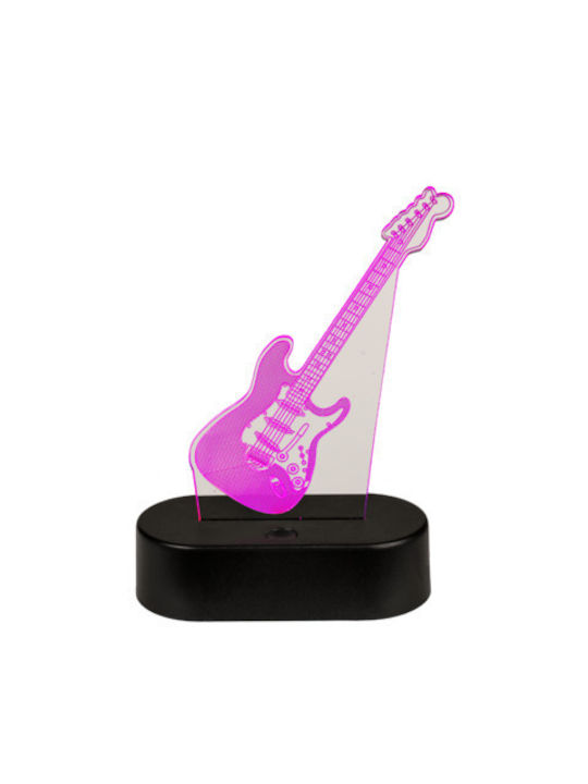 Out of the Blue 3D λάμπα Κιθάρα πλαστική 18Χ12cm με καλώδιο USB (Led Light)