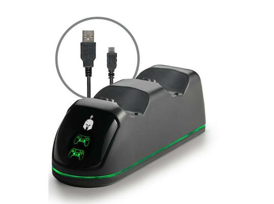 Spartan Gear - Dual Charging Dock Station (V2) (Compatible with Playstation 4)