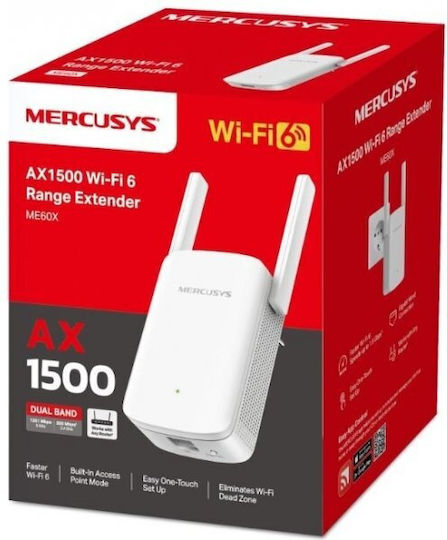 Mercusys ME60X AX1500 Range Extender (ME60X)