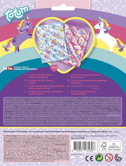 Totum: Unicorn - Tattoos Metallic (TT071698)