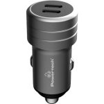 POWERTECH φορτιστής αυτοκινήτου PT-1149, 2x USB-C, 100W PD, γκρι