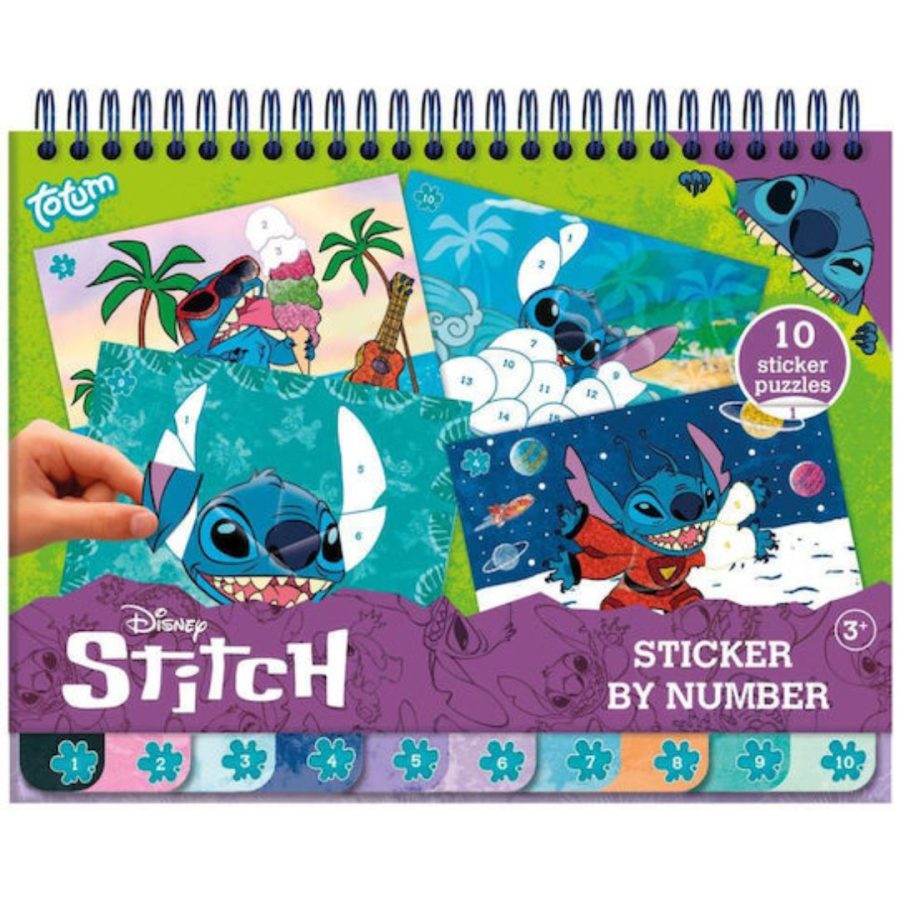 Totum: Disney Stitch - Sticker By Number Pad (TT700123)