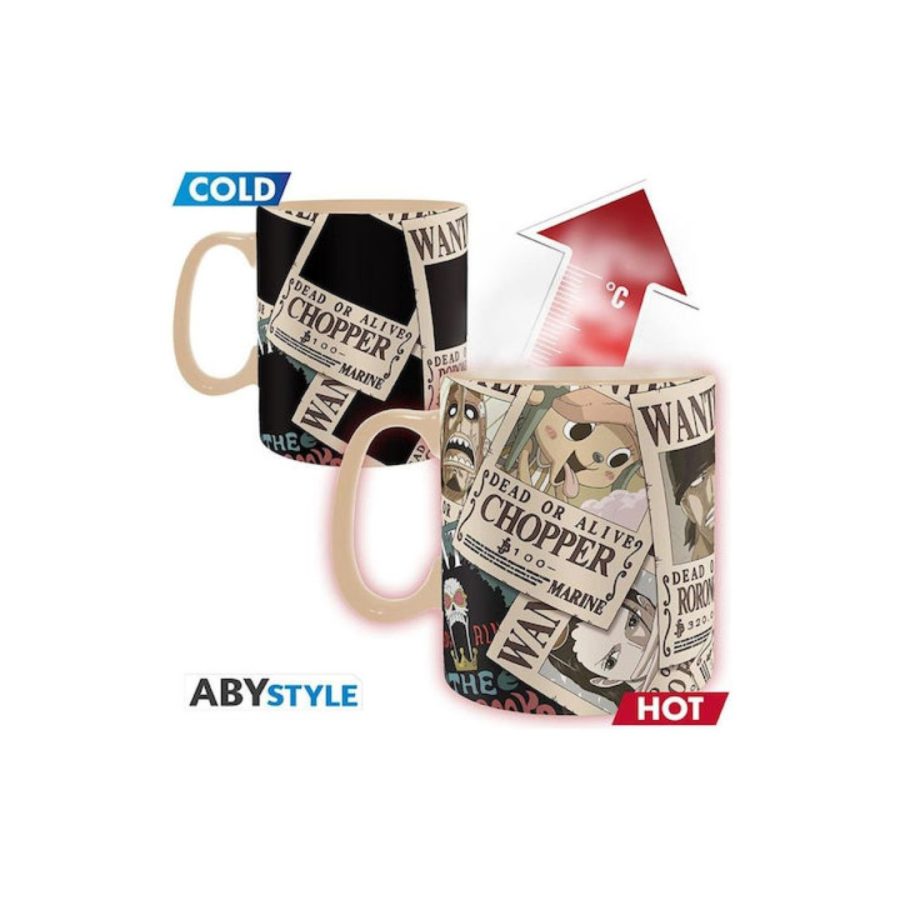 Abysse: One Piece - Wanted Heat Change Mug (460ml) (ABYMUGA444)