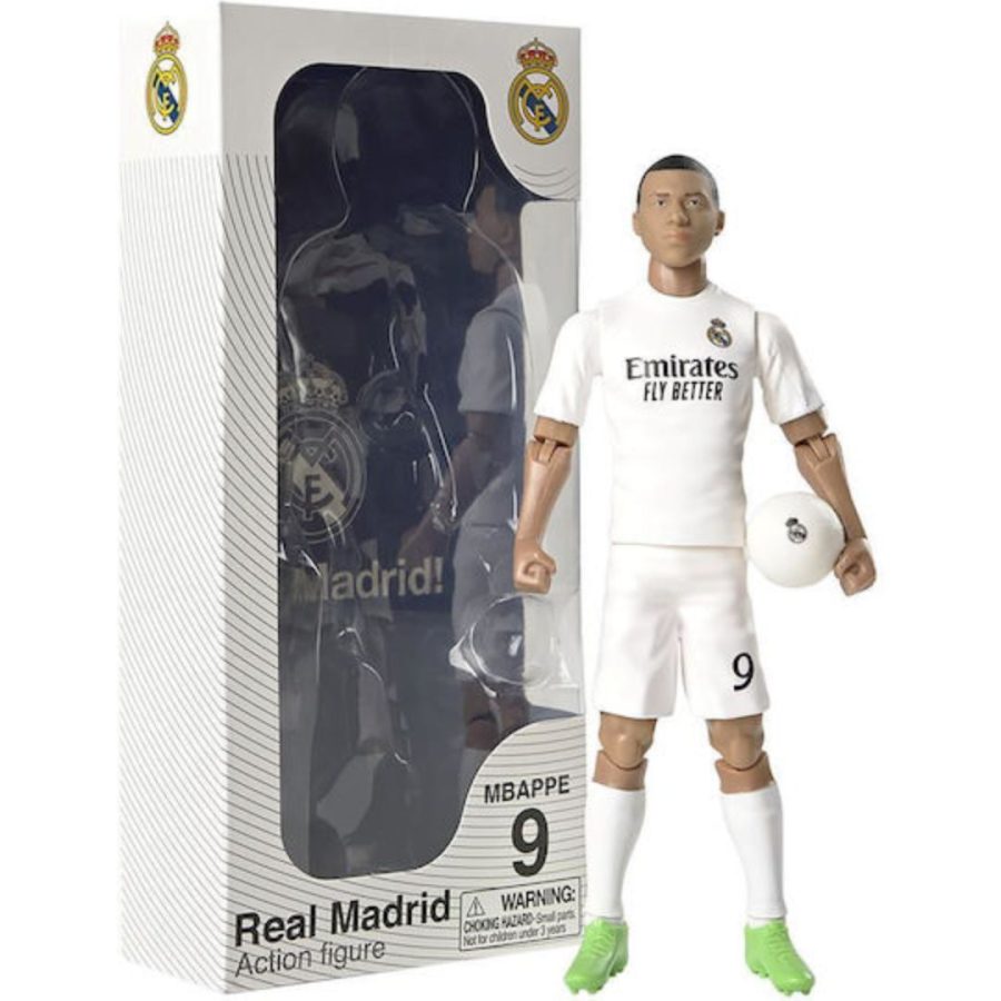 Banbo Toys: Real Madrid Soccer - Kylian Mbappe Action Figure (20cm) (83620)