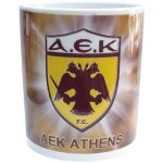 Κεραμική κούπα με ομάδα ΑΕΚ σχέδιο 2