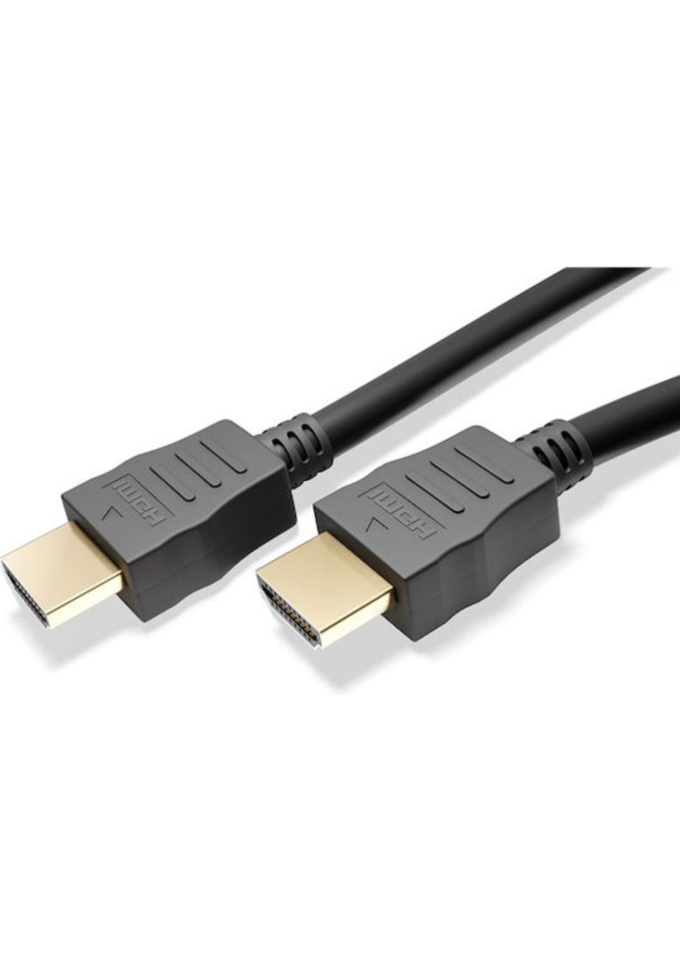 POWERTECH καλώδιο HDMI CAB-H191 με Ethernet, 4K/60Hz, 18 Gbps, 1.5m, μαύρο