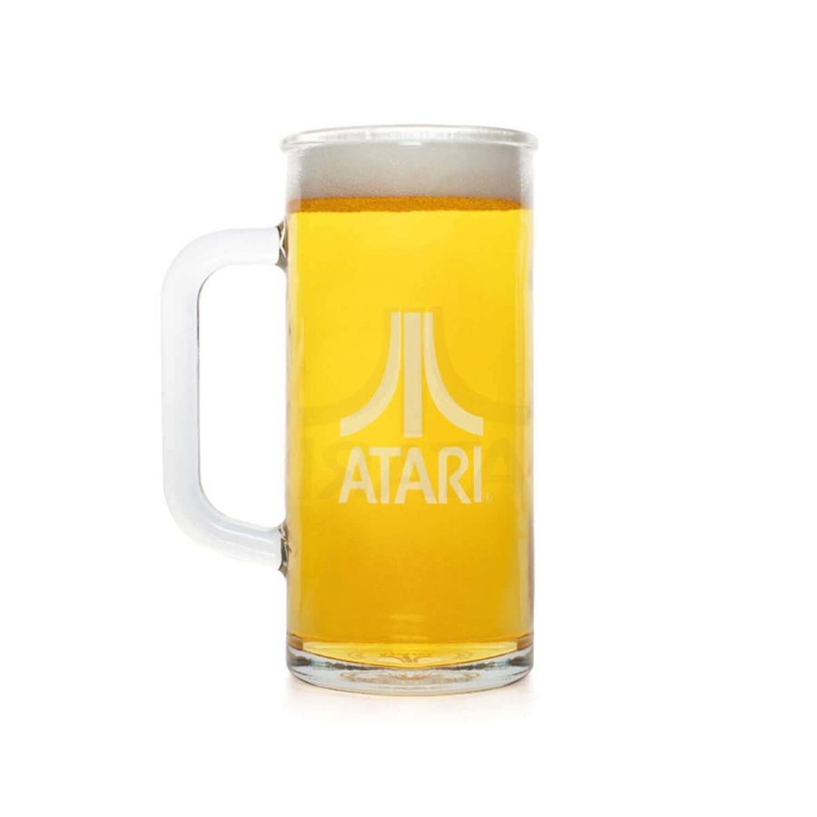 Official Atari Ποτηρι Μπυρας Beer Glass 1 Pint 600ml Videogames 600ml