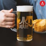 Official Atari Ποτηρι Μπυρας Beer Glass 1 Pint 600ml Videogames 600ml