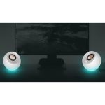 Creative SPEAKERS Pebble Pro με RGB Φωτισμό με Bluetooth και Καλωδιο 20W (GR) White