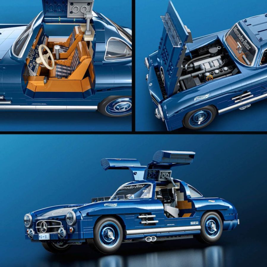 Mattel Brick Shop Τουβλάκια Hot Wheels Premium Mercedes Benz 300SL 1600τμχ HWW25