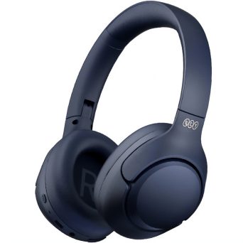 QCY H3 High-Res Headset Blue – w. Mic, Active Noise Canceling with 4 mode ANC 60h Multipoint
