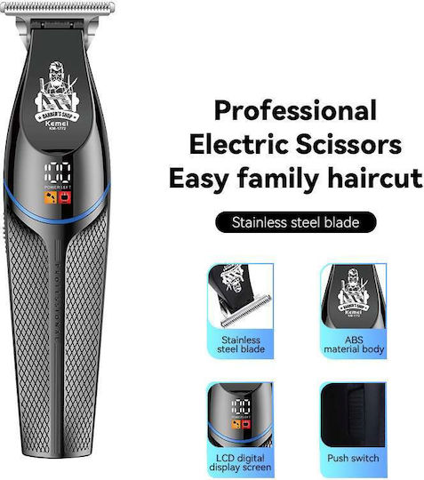 Kemei Κουρευτική μηχανή και trimmer για Μαλλιά/Γένια/Σώμα (KM-1772)