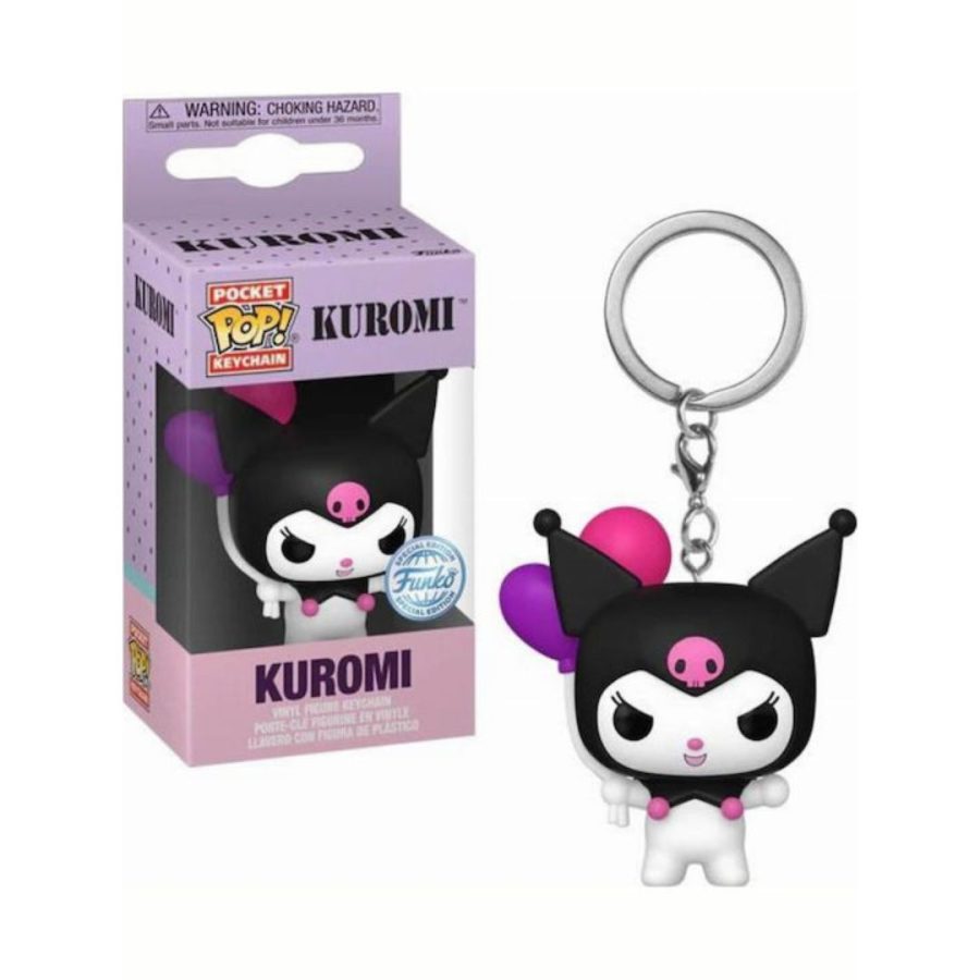 Funko Pocket Pop Sanrio: Kuromi - Kuromi Balloon Figure Keychain