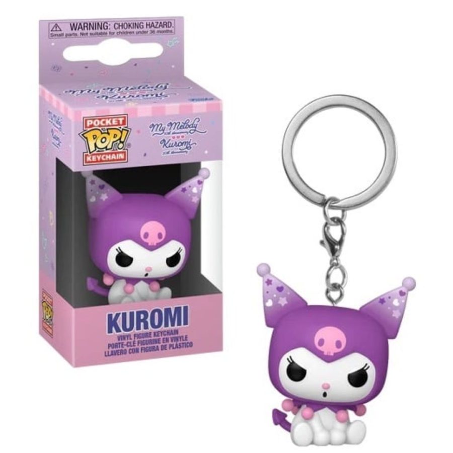 Funko Pocket Pop!: My Melody (50th Ann.) Kuromi (20th Ann.) - Kuromi Figure Keychain