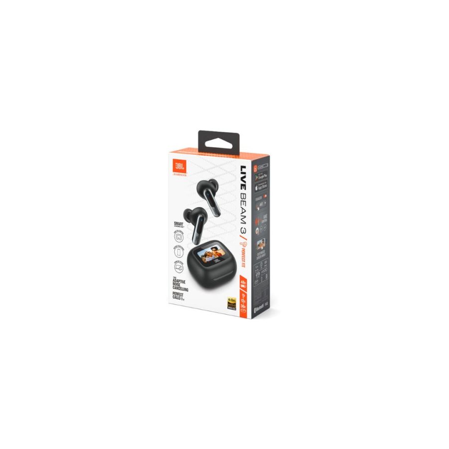 JBL Live Beam 3, Ασύρματα ακουστικά True Wireless In-Ear Headphones, True ANC Black