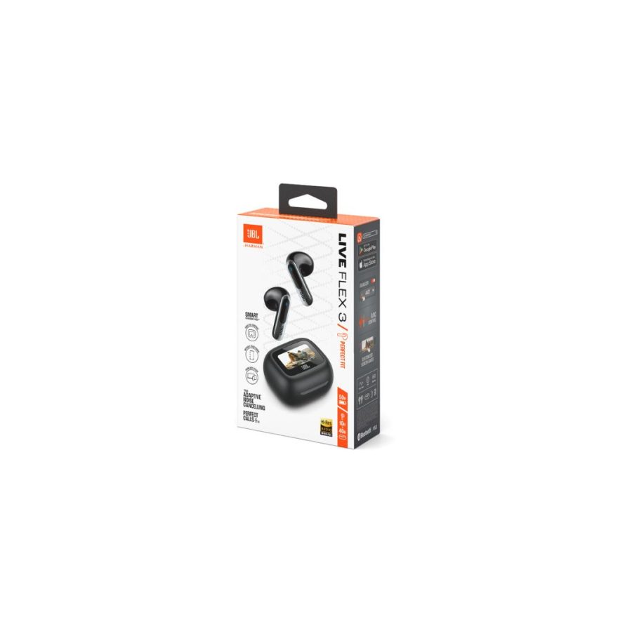 JBL Live Flex 3, Ασύρματα ακουστικά True Wireless Ear-Buds Headphones Black