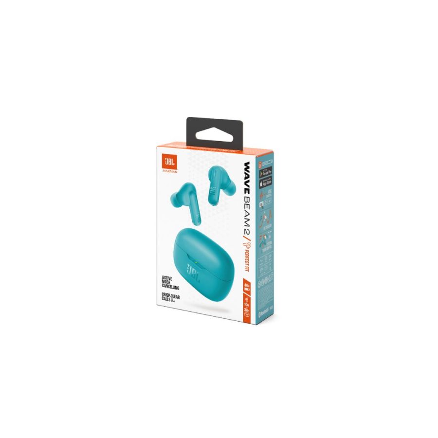 JBL Wave Beam 2, True Wireless In-Ear Headphones, ANC, IP54 Blue