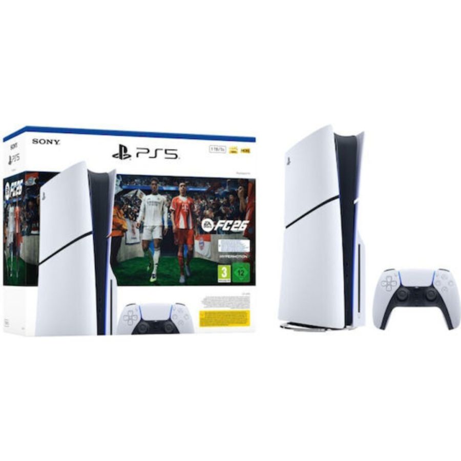 Sony PlayStation 5 Slim Disc Edition 1TB και Δωρο EA Sports FC26