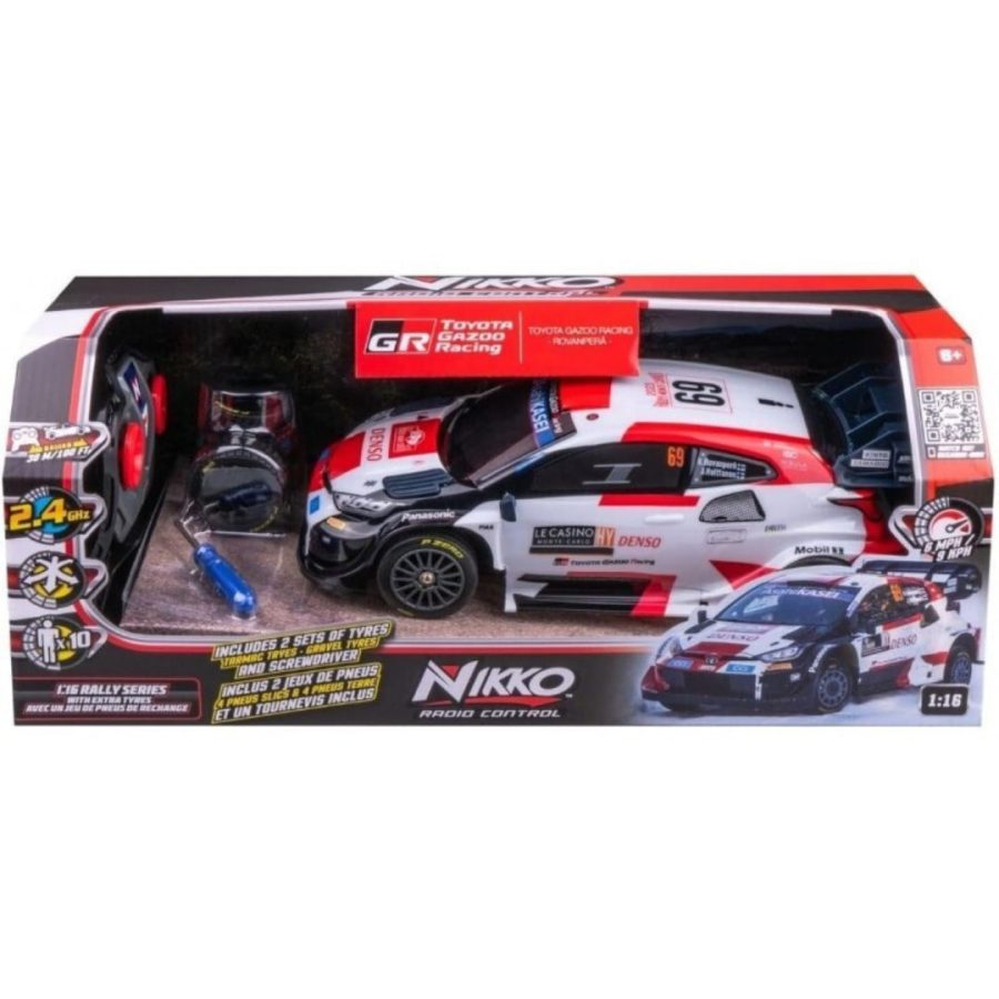 Nikko Τηλεκατευθυνομενο RC WRC Toyota GR Yaris with Tyres (34/10402)