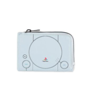 Difuzed Sony Playstation Ανδρικό Πορτοφόλι Καρτών Card Holder Γκρι