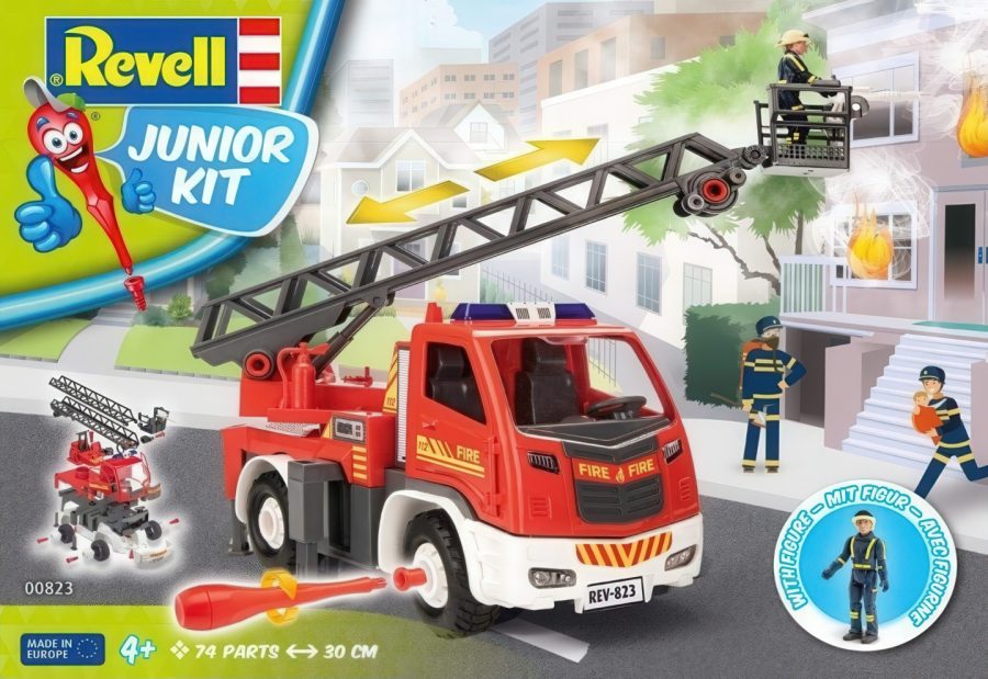 Revell Junior Kit Πυροσβεστικο Οχημα και Πυροσβεστικος Σταθμος (RVL00852)
