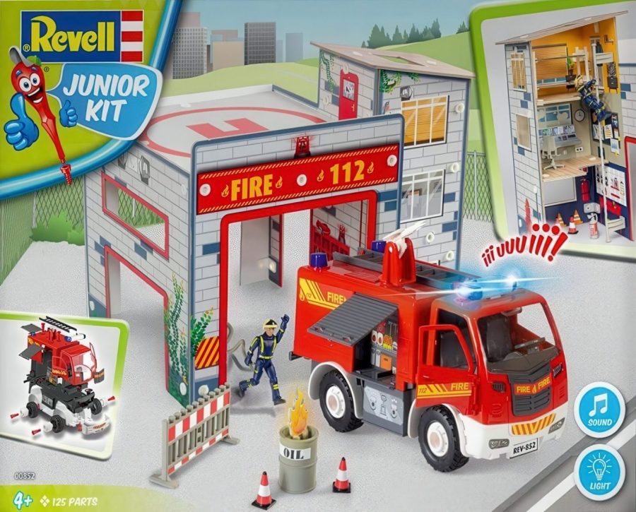 Revell Junior Kit Πυροσβεστικο Οχημα και Πυροσβεστικος Σταθμος (RVL00852)
