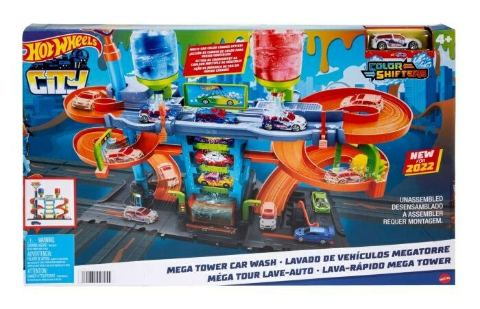 Mattel Hot Wheels Mega Πλυντήριο Χρωμοκεραυνών HDP05