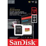 Sandisk Extreme microSDXC 128GB Class 10 U3 V30 A2 UHS-I με αντάπτορα (SDSQXAA-128G-GN6GN)