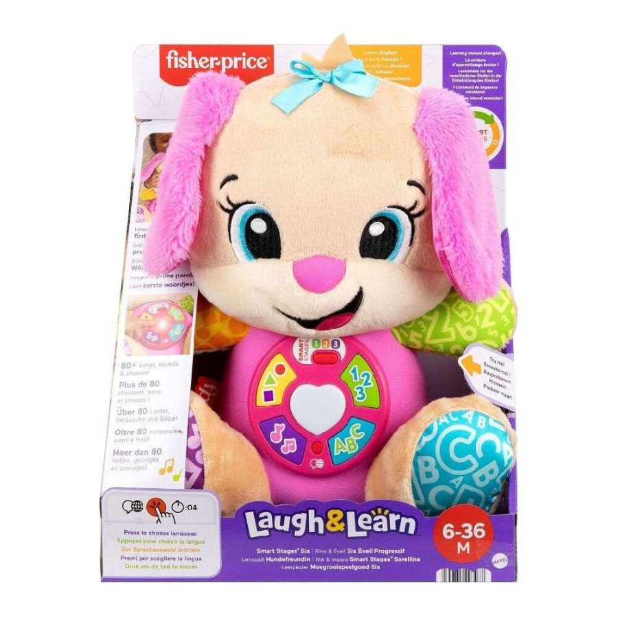 Mattel Fisher Price Νεο Εκπαιδευτικο Σκυλακι Smart Stages - Ροζ JFD34
