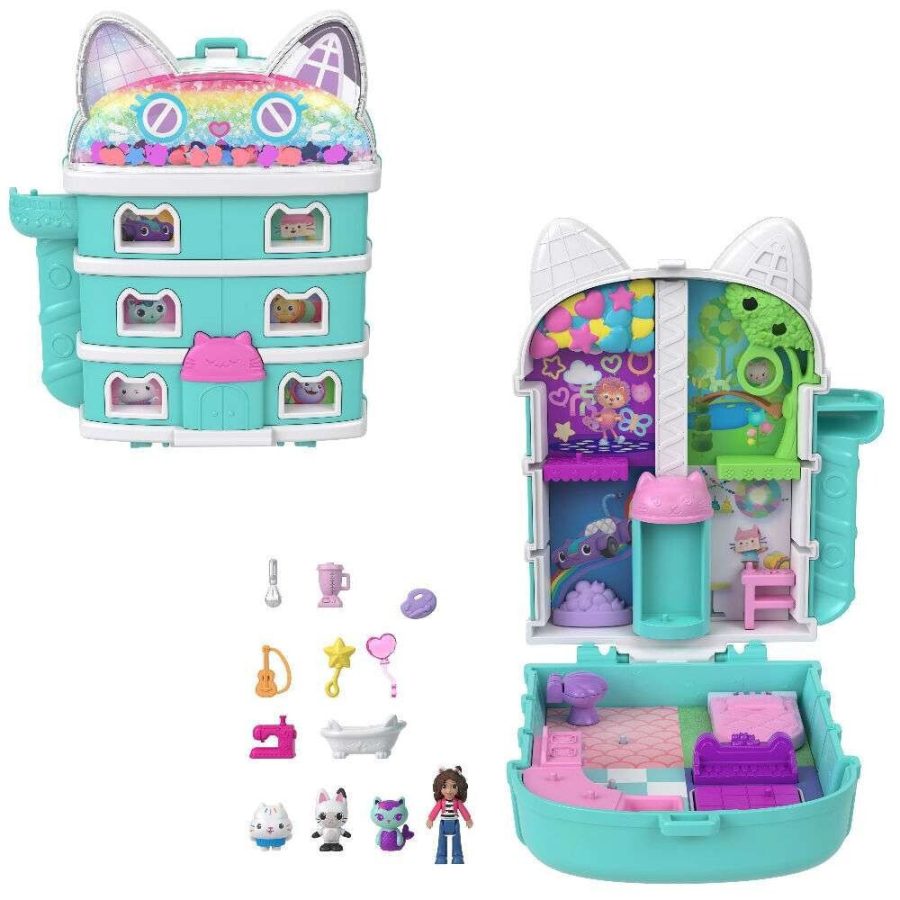 Polly Pocket x Gabbys Dollhouse Μίνι Κουκλόσπιτο (JFV02)