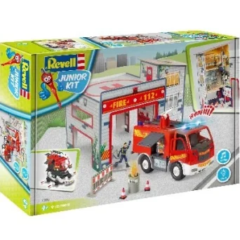 Revell Junior Kit Πυροσβεστικο Οχημα και Πυροσβεστικος Σταθμος (RVL00852)