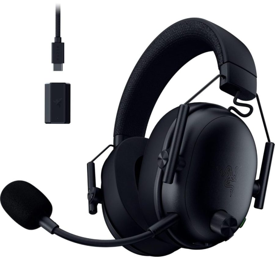 Razer BLACKSHARK V3 Black – Wireless Gaming Headset – 70h Battery – 2.4GHz/BT/USB – PC/PS5/Switch/Smartphones, tablets