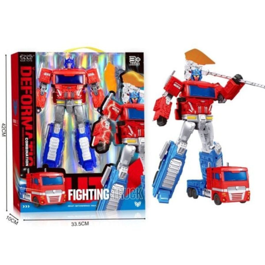 Robot Transformer Νταλίκα κόκκινο λευκό μπλε παιχνίδι για αγόρια