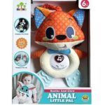 Sunlike Baby Animal Little Pal – λούτρινη αλεπού με φως, μουσική και κρεμαστό κλιπ για βρέφη 6 μηνών+