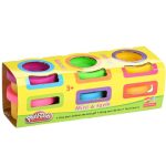 Σετ Βαζάκια πολύχρωμης Πλαστελίνης Play Toy 6τεμάχια για παιδικό παιχνίδι και χειροποίητες κατασκευές