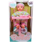 Bonnie Baby Doll – κούκλα μωρό με καρεκλάκι φαγητού, αξεσουάρ και λειτουργία ομιλίας, Ledy Toys