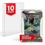 EVORETRO PET Booster Pack Protectors (10 τεμαχια) – Compatible με Pokémon Trading Card Game Booster Pack TCG, Premium Διαφάνεια & Αντοχή