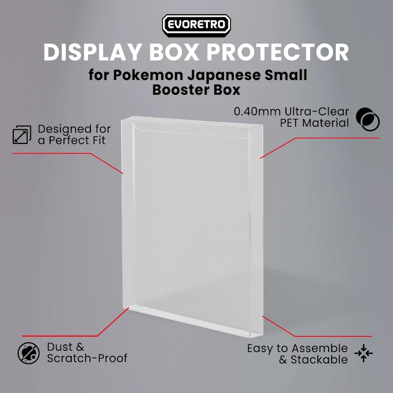 EVORETRO PET Booster Pack Protectors (10 τεμαχια) – Compatible με Pokémon Trading Card Game Booster Pack TCG, Premium Διαφάνεια & Αντοχή